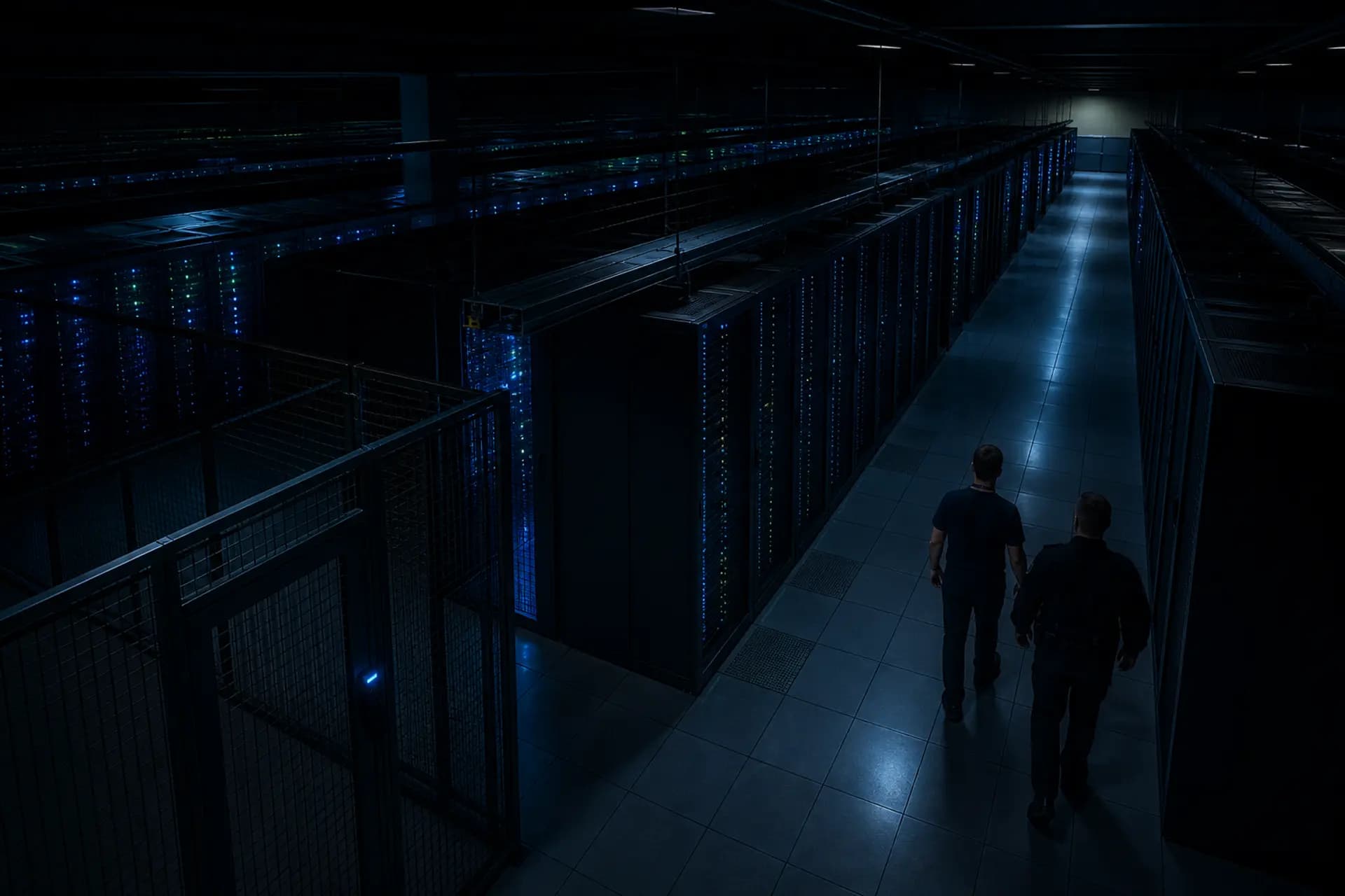 Data Centers scene with live Camnitive detection overlays