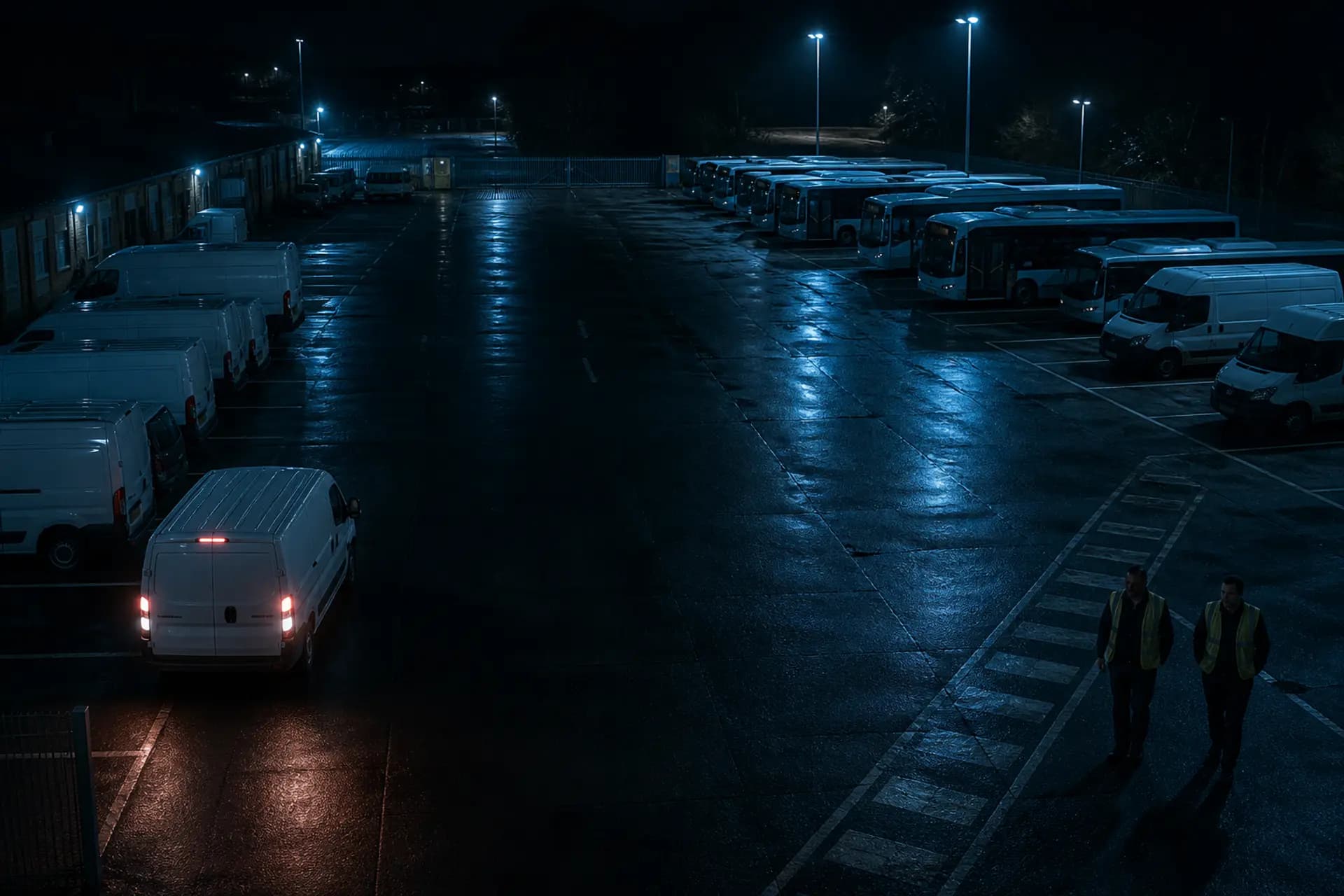 Fleet & Ground Operations scene with live Camnitive detection overlays