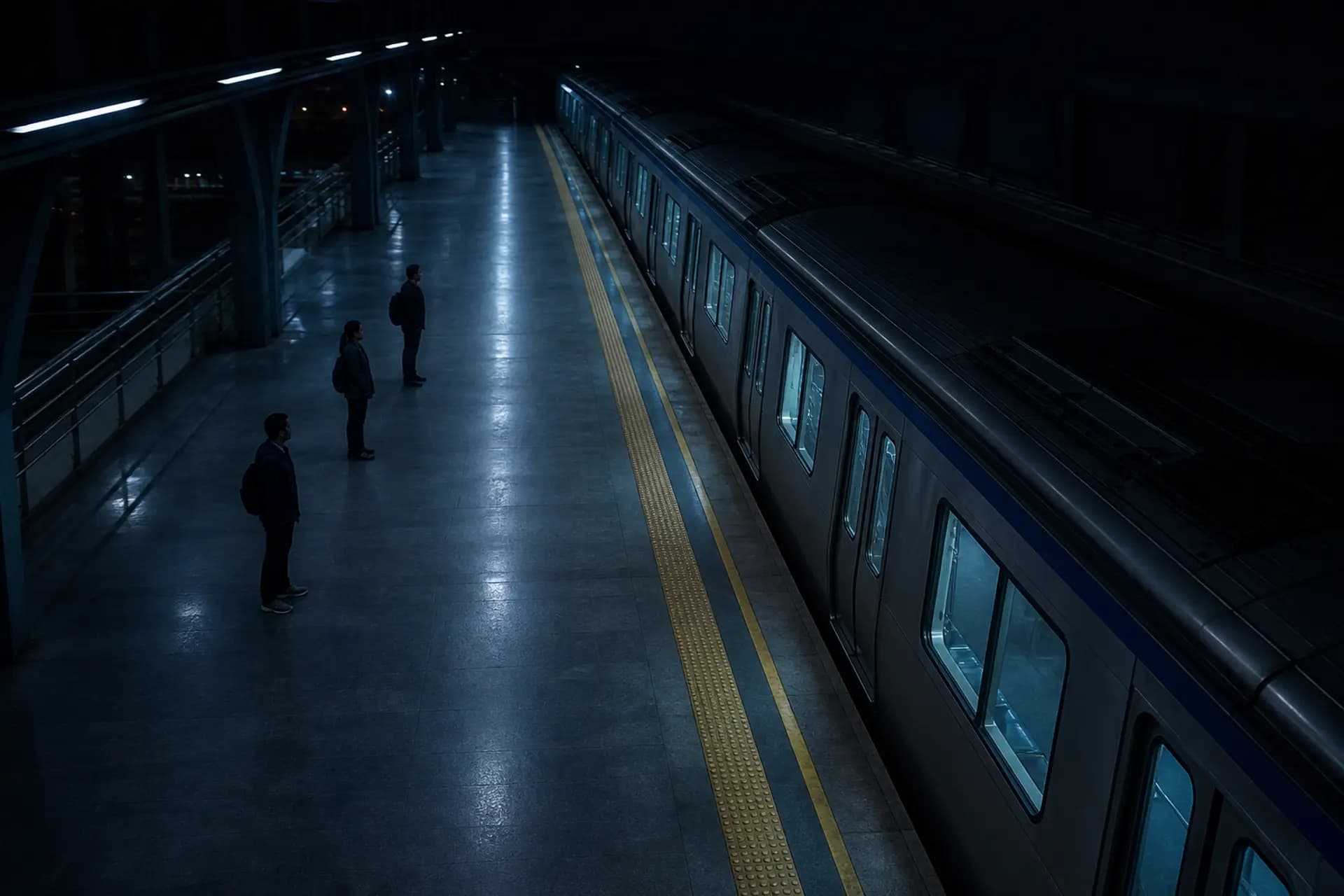 Railways & Public Transit scene with live Camnitive detection overlays